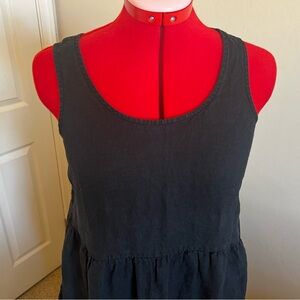 Eileen Fisher Tiered Linen Midi Dress